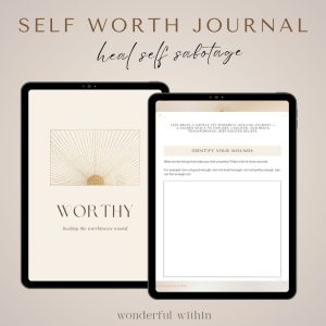 Self-Worth Journal Prompts · Self-Sabotage Healing