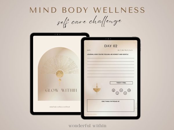 A Mind Body Wellness Journal · 30-Day Guided Self-Care Challenge