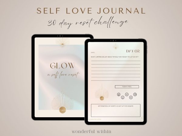 Self Love Journal Prompts · 30 Day Challenge